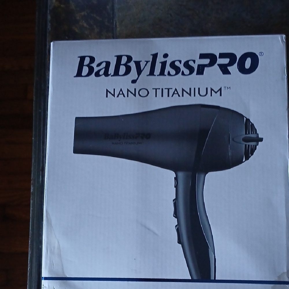 BaBylissPRO Nano Titanium Hair Dryer - Black.    D